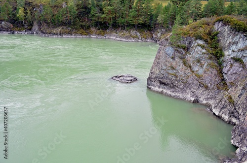 Beautiful natural places, picturesque mountains, gorges, turbulent river, active tourism.