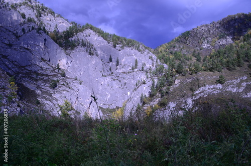 Beautiful natural places, picturesque mountains, gorges, turbulent river, active tourism.