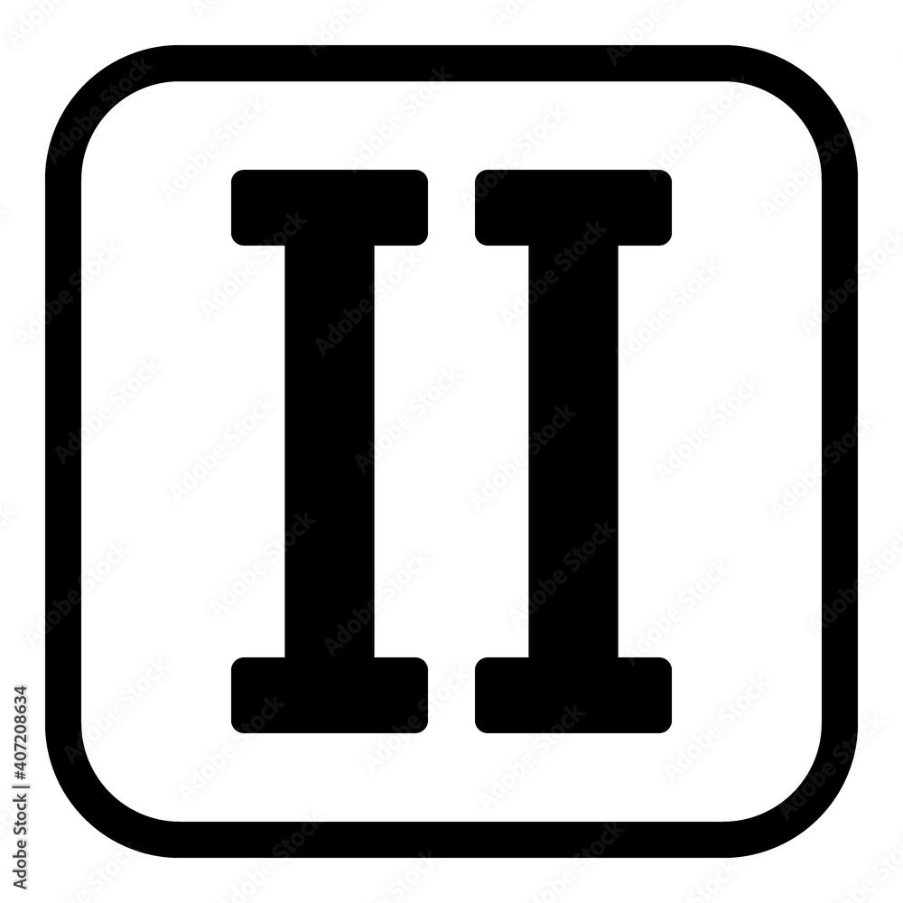 Roman numeral two. Roman numeral two.