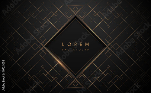 Black and gold luxury background