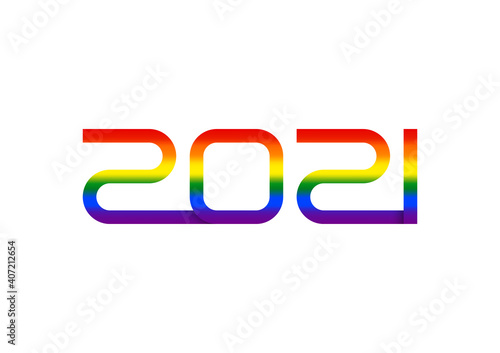 Rainbow 2021 with LGBT flag