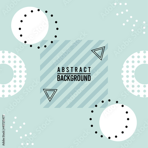 abstract lettering in gray memphis background