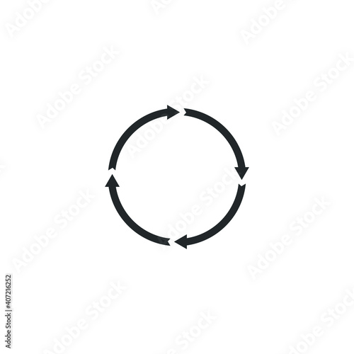 Reload, cycle, orientation, round vector icon