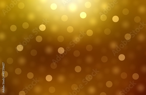 Golden bokeh background classical holidays decoration.