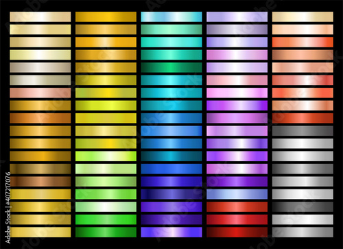 Metal Gradient Collection of Every Color Swatches