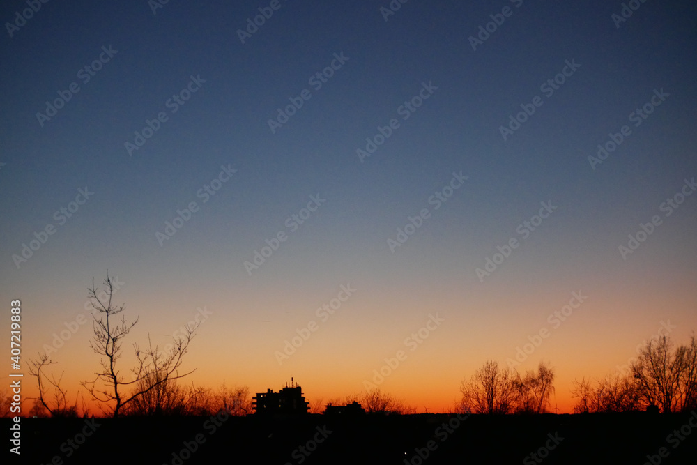 Fototapeta premium Blaue Stunde