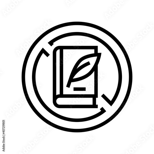 lack of education poverty problem line icon vector. lack of education poverty problem sign. isolated contour symbol black illustration