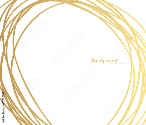 Hand drawn circle line sketch. Vector circular scribble doodle round circles,  background design element. Pencil, pen, graffiti bubble, ball draft illustration. - Vector