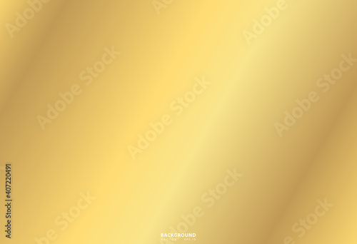 Realistic golden vector elegant. Gold foil texture background, shiny and metal gradient template for gold, frame ribbon, Abstract luxury smooth illustration wallpaper