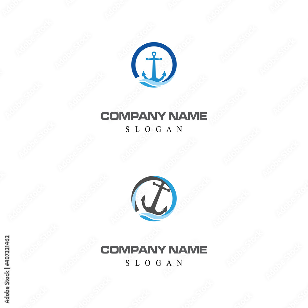 Anchor Logo Template vector symbol nature Anchor Logo Template vector symbol nature