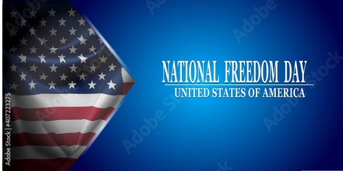 National Freedom Day. February 1. Holiday concept. Template for background