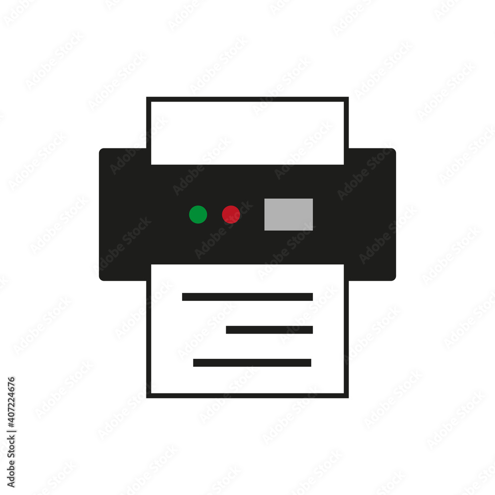 icono de impresora vector