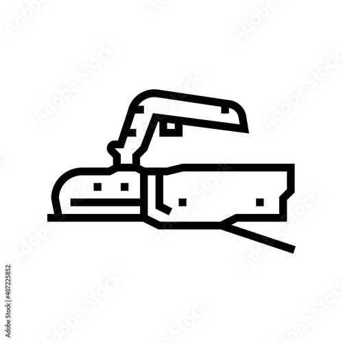 coupling mechanism trailer line icon vector. coupling mechanism trailer sign. isolated contour symbol black illustration