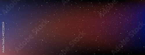 Astrology horizontal star universe background, The night with nebula in the cosmos, Milky way galaxy in the infinity space, Vector illustration.