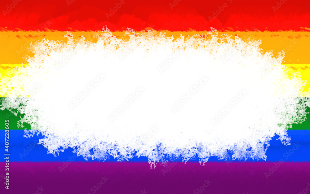 LGBT pride flag with writing space illustration LGBT pride flag with writing space illustration