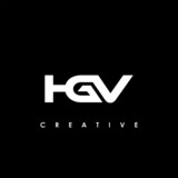 HGV Letter Initial Logo Design Template Vector Illustration	
