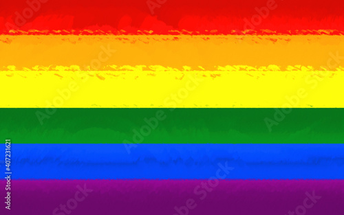LGBT pride flag paint effect