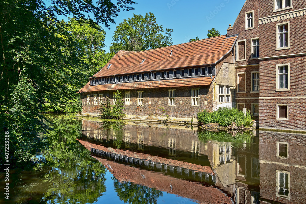 Wasserschloss Schloss Senden in Senden, Münsterland, Nordrhein-Westfalen