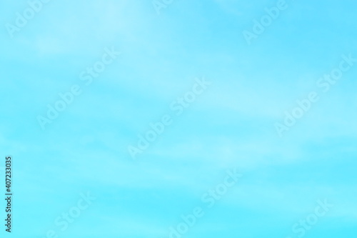 Beautiful bright blue sky and white clouds for background and decoration