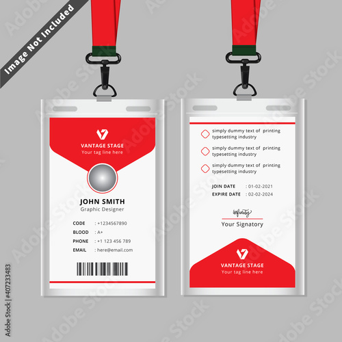 Business id card template design
