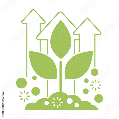 Organic fertilizer icon - farming component