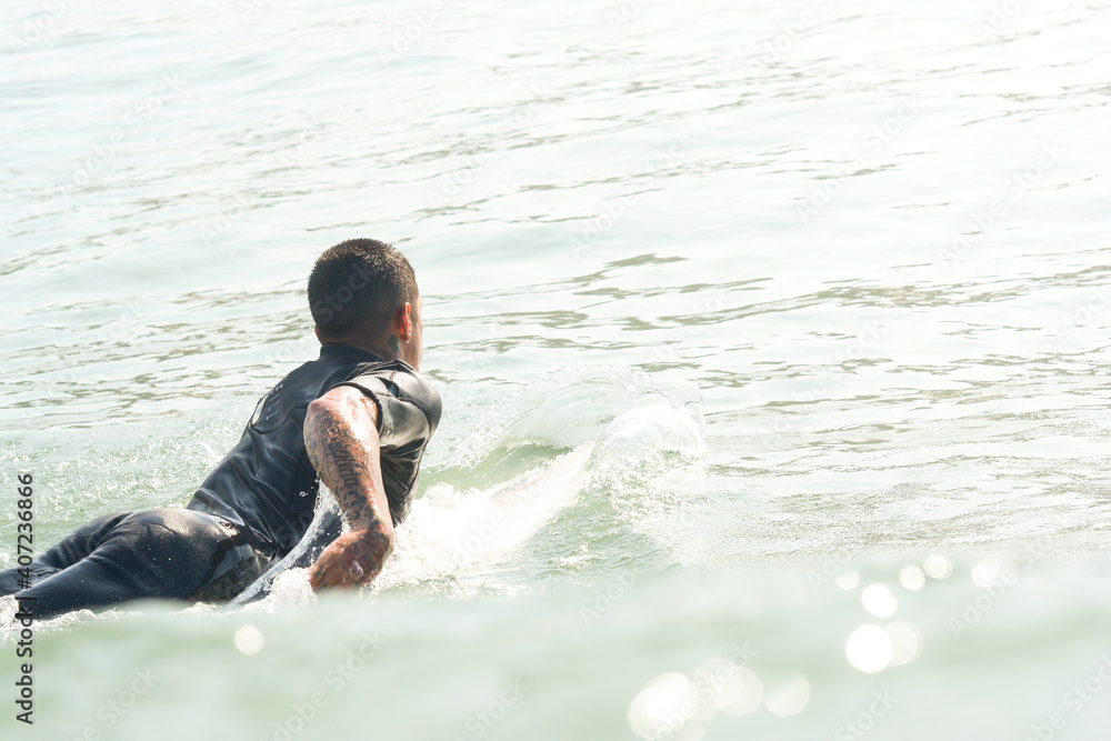 Fototapeta premium Surf in Brazil Beach and Sun