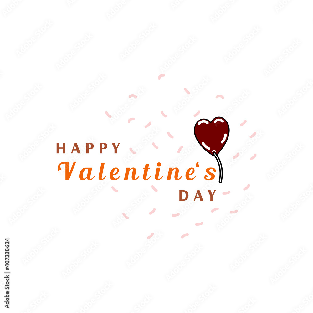 Illustration of love and valentine's day. Valentine's day Vector illustration
