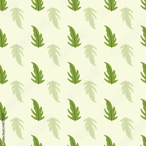 Vector tropical leaves seamless repeat pattern design background. Perfect for modern wallpaper  fabric  home decor  and wrapping projects.