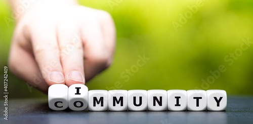 Dice form the expression "community immunity".