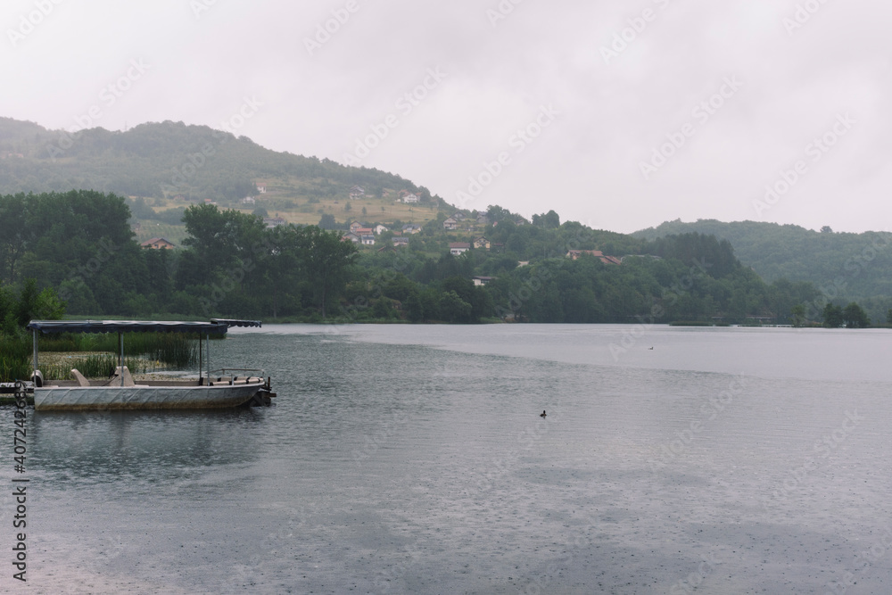 Fototapeta premium morning on the lake