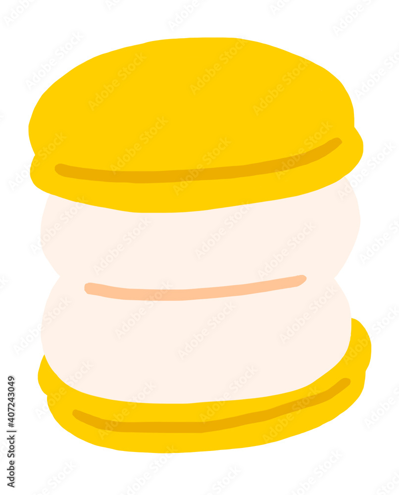 Chubby Chunky Macaroon A Macaron Icon Symbol 流行 マカロン トゥンカロン 韓国スイーツ アイコン Stock イラスト Adobe Stock