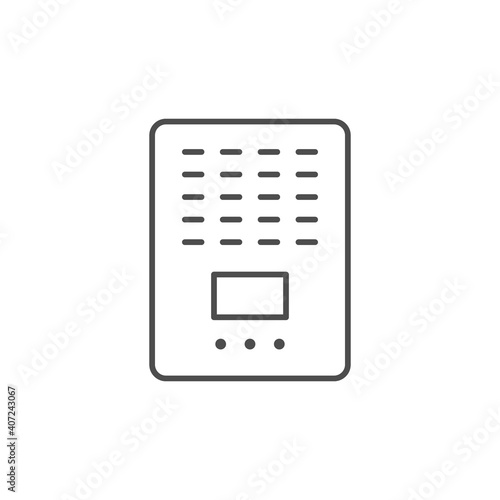 Air purifier line outline icon