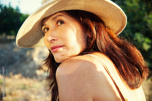 Portrait of a mature beautiful woman