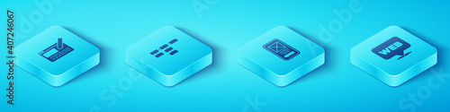 Set Isometric UI or UX design, Site map, Web and graphic and icon. Vector.