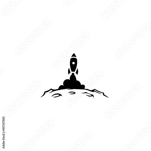 rocket base icon. Simple sign illustration. Startup symbol design from Startup collection. Can be used for web and mobile.