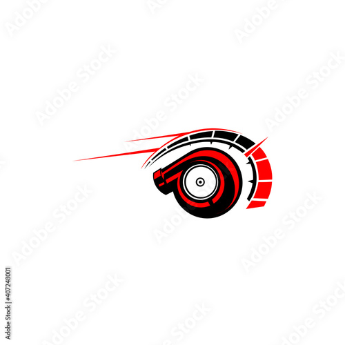 logo turbo designs simple and elegant. automotive logo design vector