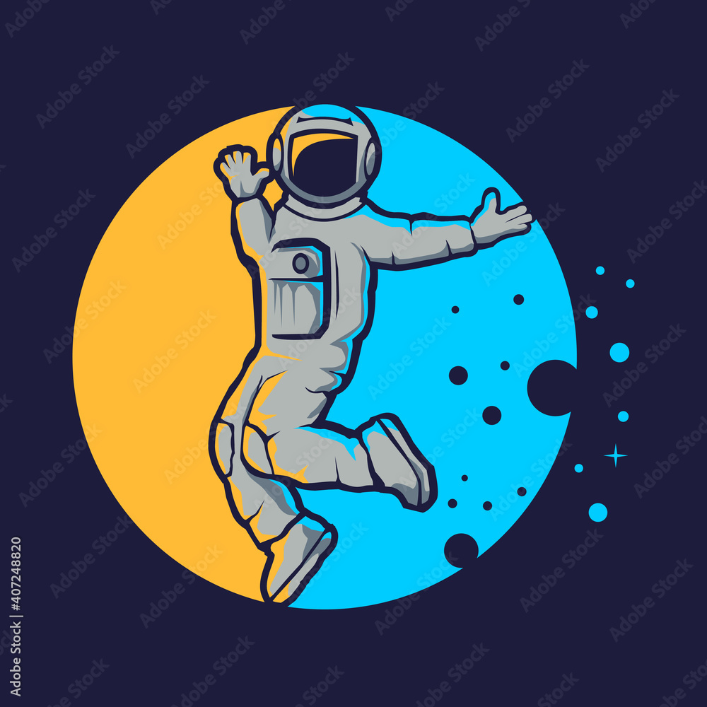 Cute astronaut hip hop style Cute astronaut hip hop style