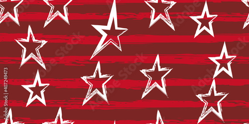 Colored stripes and stars. Simpless. Fashion watercolor striped design. Hand drawn lines in a watercolor style. Fabric, textile design, wrapper, cover.