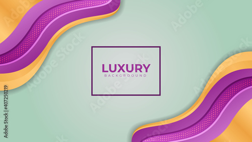 New Luxury Background Modern Lighting and abstract gold color Design