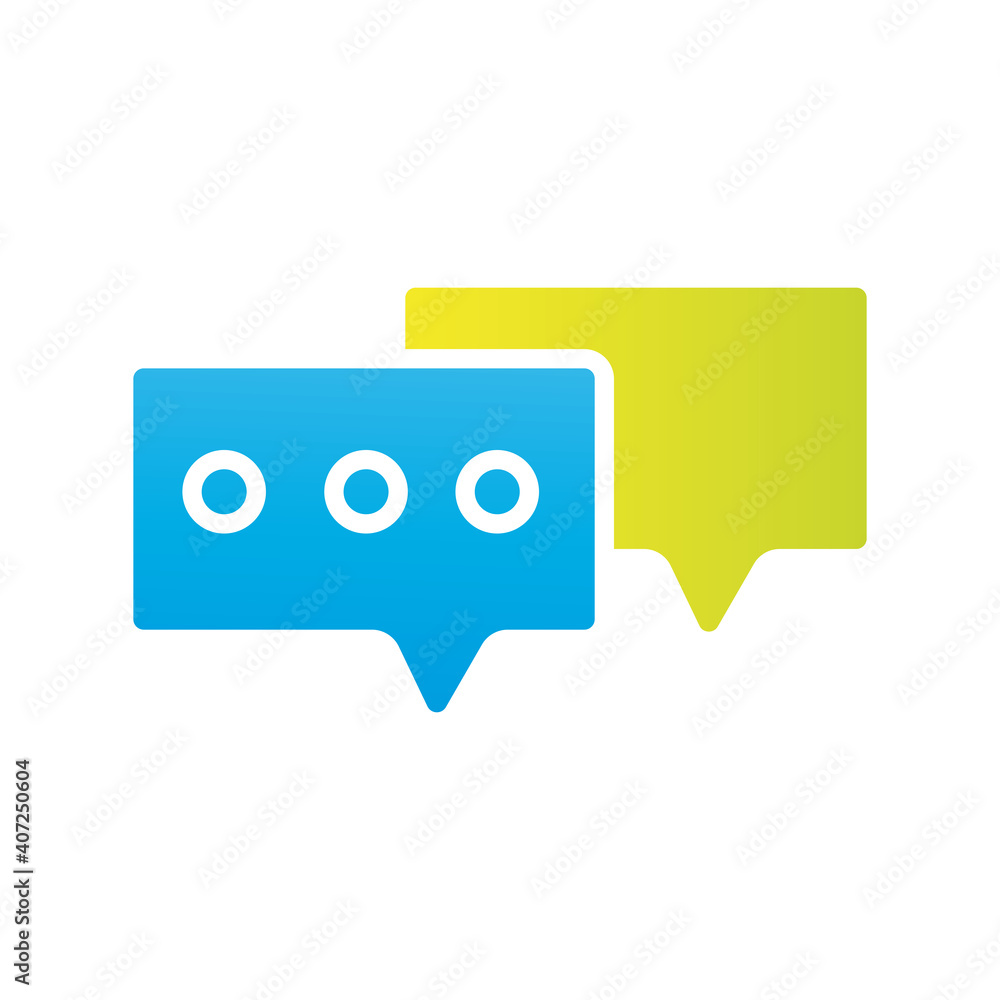 speech bubbles flat style icon speech bubbles flat style icon