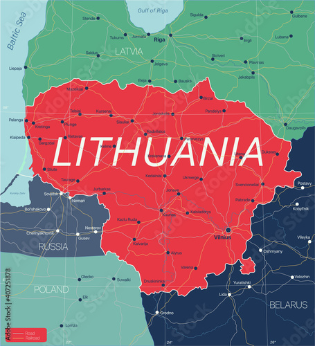 Lithuania country detailed ...