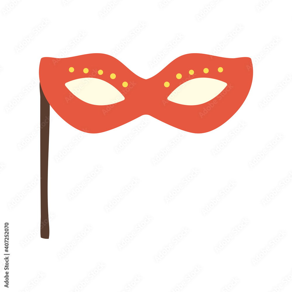 happy birthday mask celebration flat style icon happy birthday mask celebration flat style icon