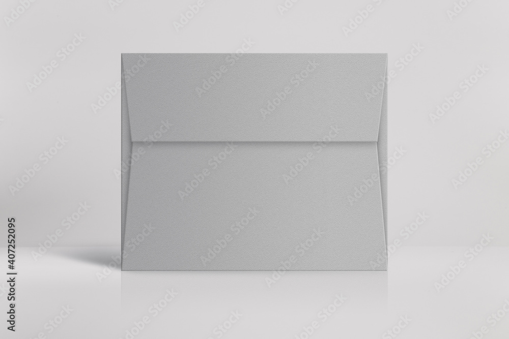 Announcement envelope set mockup isolated on white background. Format A5 Announcement envelope set mockup isolated on white background. Format A5