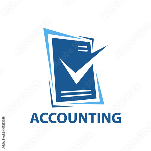 Vector logo of an accounting company, finance