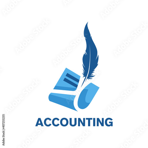 Vector logo of an accounting company, finance