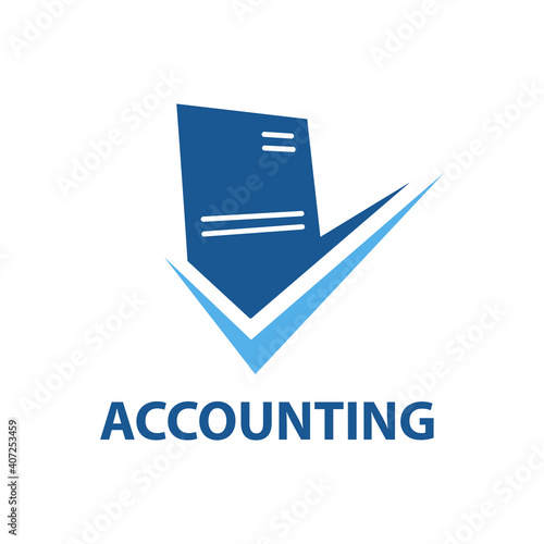 Vector logo of an accounting company, finance