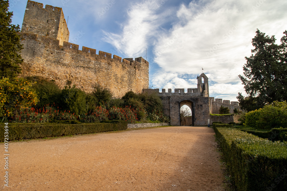 Fototapeta premium The historic Convent of Christ in the city of Tomar in Portugal