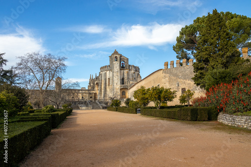 The historic Convent of Christ in the city of Tomar in Portugal