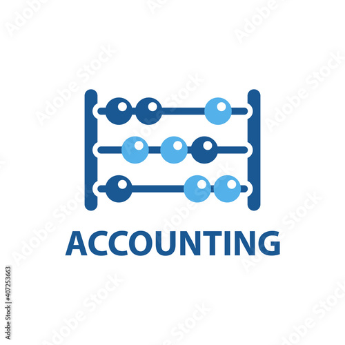Vector logo of an accounting company, finance