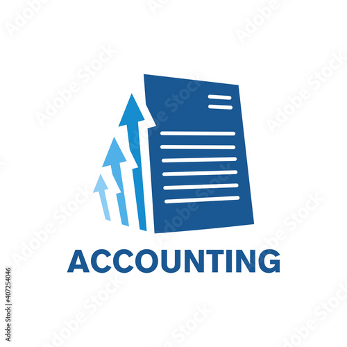 Vector logo of an accounting company, finance